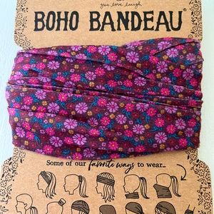 NWT, Natural Life🌸Boho Bandeau, beautiful floral print! Fun versatile accessory